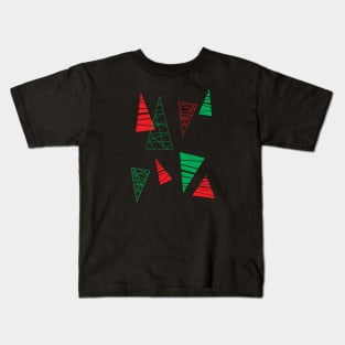 Abtract Christmas Trees Kids T-Shirt